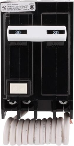 Cutler-Hammer GFTCB230 30 أمبير قاطع دائرة GFCI Double Pole ، مغناطيسي حراري ، 120/240 فولت ، 10KAIC ، المكونات الإضافية ، المدرجة في UL (1) in Saudi Arabia