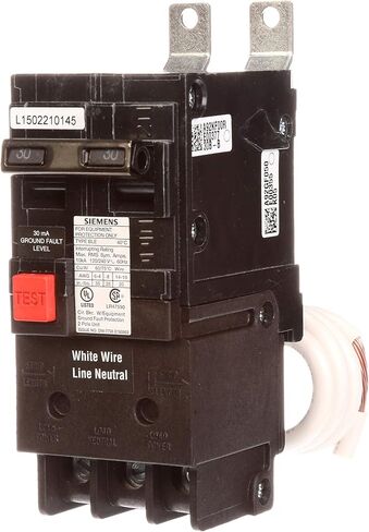 Siemens BE230 30-AMP عمود مزدوج 120/240-Volt 10KAIC الأرض قاطع دائرة الصدع in Saudi Arabia