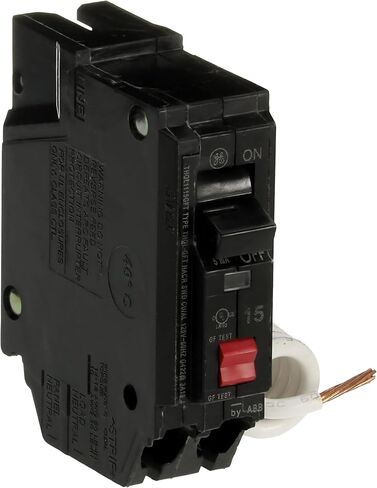 ABB Q-Line® THQL1115GFT 15A Single Pole Circuit Breaker • 15 Amp Single Pole 120 VAC Ground Fault Breaker with Self-Test • GFCI Breaker • Ground Fault Circuit Interrupter • Plugin Mount Type in Saudi Arabia