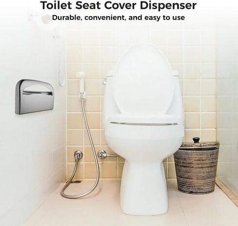 Toilet Seat Cover Dispenser Holder – Stainless Steel Wall Mount in Saudi Arabia