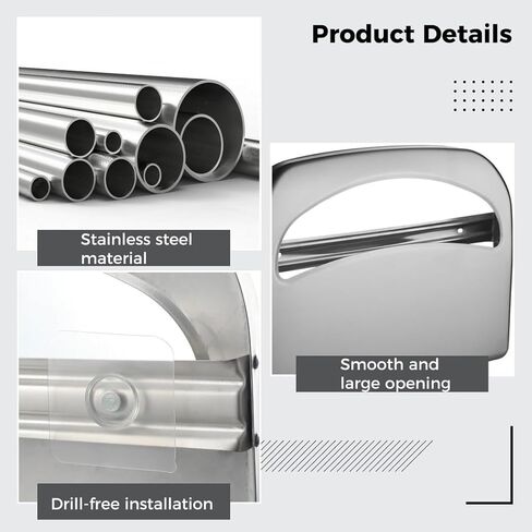 Toilet Seat Cover Dispenser Holder – Stainless Steel Wall Mount in Saudi Arabia