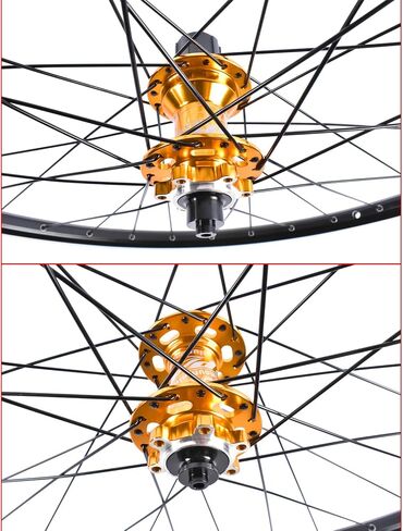 26''/27.5''/29" 26" Mountain Bike Wheelset Front+Rear Bicycle Wheel for Boost 100/135mm, Aluminum Alloy Rim Compatible 7-12 Speed Cassette Mountain Bike Wheelset in Saudi Arabia