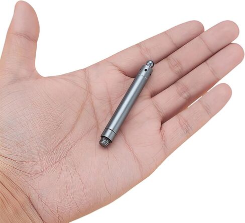 Portable Steel Toothpicks,Aerospace-Grade aluminum alloy Toothpicks Holder Reusable Pocket Metal Toothpick bolt action design Keychain Telescopic Toothpicks(3 Pieces) in Saudi Arabia