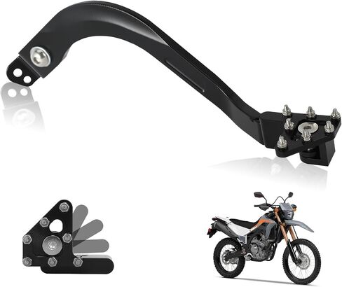 Motorcycle Rear Brake Pedal Foot Lever Foldable CNC for CRF300L CRF 300L 2024 2021-2024 Dirt Pit Bike Black in Saudi Arabia