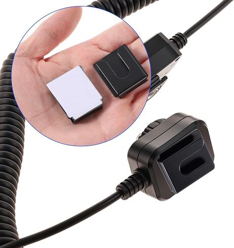 شماعات ميكروفون راديو 2pcs مع ظهر لاصق ، حامل MIC CB ، شماعات ميكروفون للسيارات المعدنية السود in Saudi Arabia