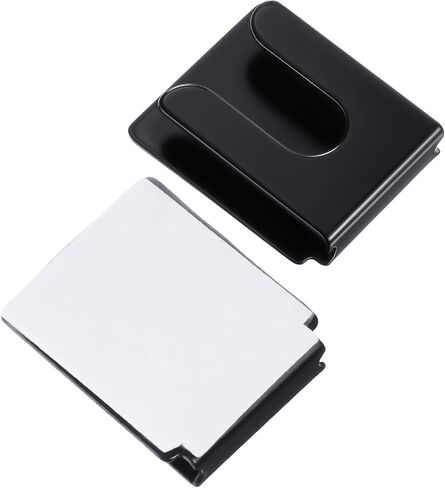 شماعات ميكروفون راديو 2pcs مع ظهر لاصق ، حامل MIC CB ، شماعات ميكروفون للسيارات المعدنية السود in Saudi Arabia