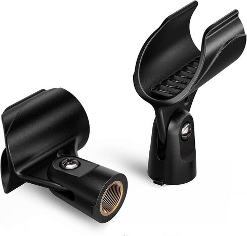 Generic WA371 مشبك حامل مقطع الميكروفون اللاسلكي لـ Shure QLXD2/SM58 جهاز إرسال محمول ، 2 حزمة ، أسود ، MS-WA371 in Saudi Arabia