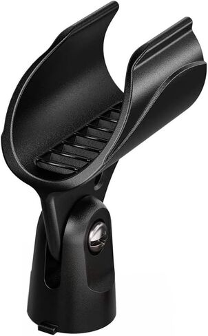 Generic WA371 مشبك حامل مقطع الميكروفون اللاسلكي لـ Shure QLXD2/SM58 جهاز إرسال محمول ، 2 حزمة ، أسود ، MS-WA371 in Saudi Arabia