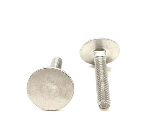 (5) 3/8-16x2 مصعد المصعد الفولاذ المقاوم للصدأ الرقبة مربعة (1-5/16 رأس القطر) 18-8 in Kuwait