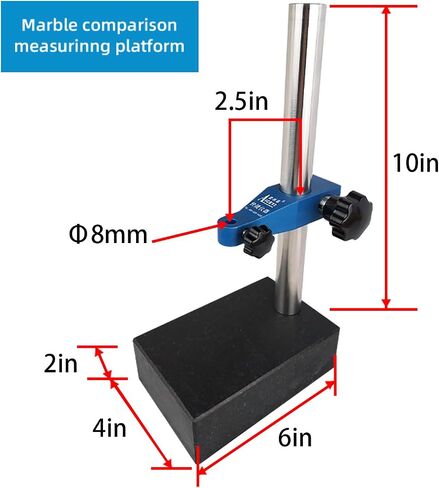 The Marble Measurement Platform is Used in Conjunction with a Digital Indicator dial, with a Granite Base Size of 150mm * 100mm*50mm (6in * 4in * 2in) (ACE-QST) in Kuwait