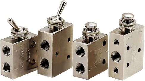 Air Pneumatic Mechanical Valve TAC-3V 3P 3S 4V 4P TAC2-31V 31P 41V 41P Exhaust Valve Toggles Switch Valves 1Pcs(TAC-4V) in Saudi Arabia