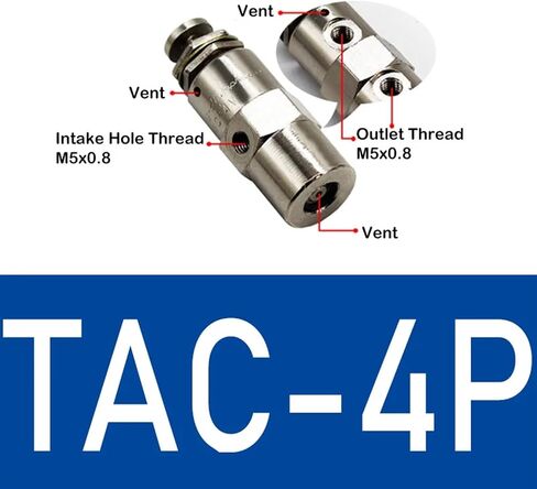 Air Pneumatic Mechanical Valve TAC-3V 3P 3S 4V 4P TAC2-31V 31P 41V 41P Exhaust Valve Toggles Switch Valves 1Pcs(TAC-4V) in Saudi Arabia