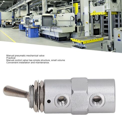 FLEXMAN Pneumatic Mechanical Air Valve, Aluminum Air Pneumatic Knob Control ON OFF Toggle Valve in Saudi Arabia