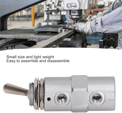 FLEXMAN Pneumatic Mechanical Air Valve, Aluminum Air Pneumatic Knob Control ON OFF Toggle Valve in Saudi Arabia