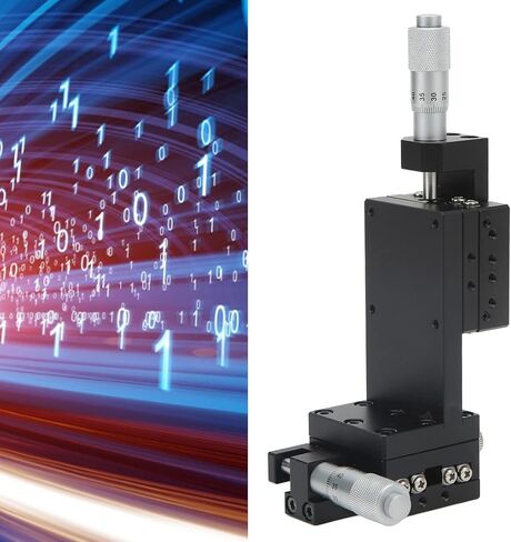 Manual XZ Axes Linear Stage High Precision Black Anodized Aluminum Alloy Micrometer Trimming Platform for Laboratory Testing Mechanical Equipment Positioning 40x40mm in Saudi Arabia