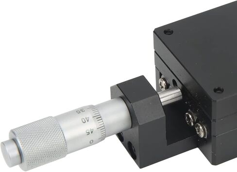 Manual XZ Axes Linear Stage High Precision Black Anodized Aluminum Alloy Micrometer Trimming Platform for Laboratory Testing Mechanical Equipment Positioning 40x40mm in Saudi Arabia