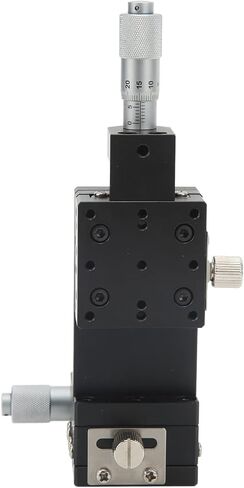 Manual XZ Axes Linear Stage High Precision Black Anodized Aluminum Alloy Micrometer Trimming Platform for Laboratory Testing Mechanical Equipment Positioning 40x40mm in Saudi Arabia