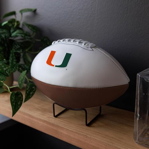 Logo Brands NCAA Official Size Autograph Football -Smooth White Panel for Nil Signatures, Display, or Nil Collecting NCAA Fan Memorabilia in Saudi Arabia