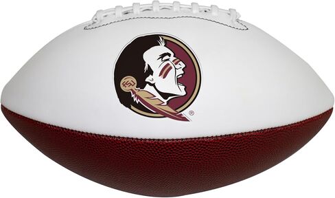 Logo Brands NCAA Official Size Autograph Football -Smooth White Panel for Nil Signatures, Display, or Nil Collecting NCAA Fan Memorabilia in Saudi Arabia