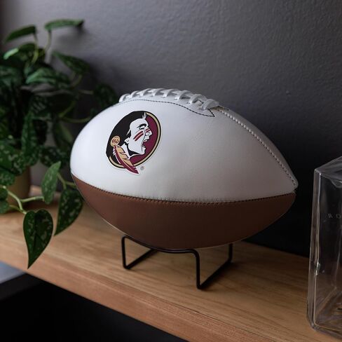 Logo Brands NCAA Official Size Autograph Football -Smooth White Panel for Nil Signatures, Display, or Nil Collecting NCAA Fan Memorabilia in Saudi Arabia