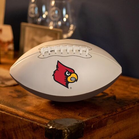 Logo Brands NCAA Official Size Autograph Football -Smooth White Panel for Nil Signatures, Display, or Nil Collecting NCAA Fan Memorabilia in Saudi Arabia