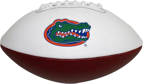 Logo Brands NCAA Official Size Autograph Football -Smooth White Panel for Nil Signatures, Display, or Nil Collecting NCAA Fan Memorabilia in Saudi Arabia