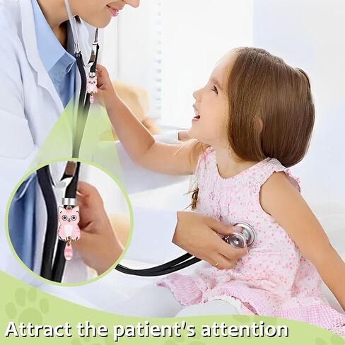 7 pcs Stethoscope Charm Tag for MDF Littmann, Cute Cat Personalized Adjustable Stethoscope Charms Accessories Fit for Nurse, Doctor, Medical Workers in Saudi Arabia