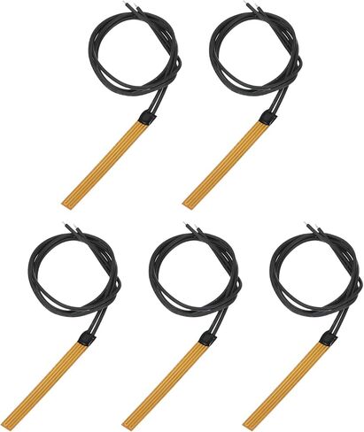 Meccanixity 5pcs لوحة تسخين فيلم تسخين ، 2.9W 3.7V Polyimide PAD PAD HAYTER Elements Film 41mmx8mmmmmans لدرجة حرارة ثابتة in Saudi Arabia