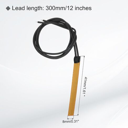 Meccanixity 5pcs لوحة تسخين فيلم تسخين ، 2.9W 3.7V Polyimide PAD PAD HAYTER Elements Film 41mmx8mmmmmans لدرجة حرارة ثابتة in Saudi Arabia