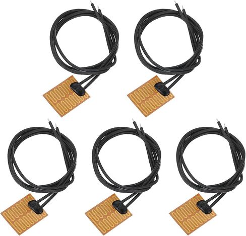 MECCANIXITY 5pcs Heater Film Heating Plate, 2.8W 5V Polyimide Heat Pad Adhesive PI Heater Elements Film 25mmx20mm Heater Strip for Constant Temperature in Saudi Arabia