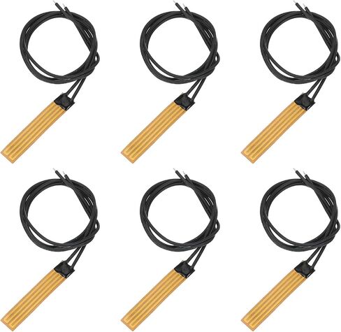 MECCANIXITY 6pcs Heater Film Heating Plate, 2.6W 3.7V Polyimide Heat Pad Adhesive PI Heater Elements Film 57mmx6mm Heater Strip for Constant Temperature in Saudi Arabia