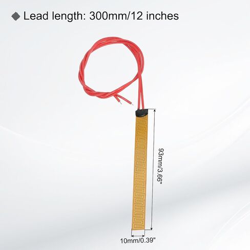 Meccanixity 8pcs لوحة تسخين فيلم تسخين ، 12W 12V بوليميد pad pad unding under heat reament in Saudi Arabia