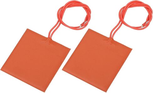 Meccanixity 2pcs وسادة تسخين السيليكون ، 12 فولت 10 واط ، لوحة تسخين مرنة 60mmx60mm حصيرة سخان لدرجة حرارة ثابتة in Saudi Arabia