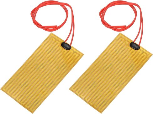 MECCANIXITY 2pcs Heater Film Heating Plate, 14W 12V Polyimide Heat Pad Adhesive PI Heater Elements Film 100mmx50mm Heater Strip for Constant Temperature in Saudi Arabia