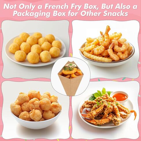 30 PCS يمكن التخلص من الكؤوس charcuterie - مقلاة فرنسية حامل الورق المخروطات كؤوس الوجبات الخفيفة عيد الفصح حامل البطاطس المقلية الفرنسية مع كأس الغمس لخواتم البصل حلوى الفشار للحفلة in Kuwait