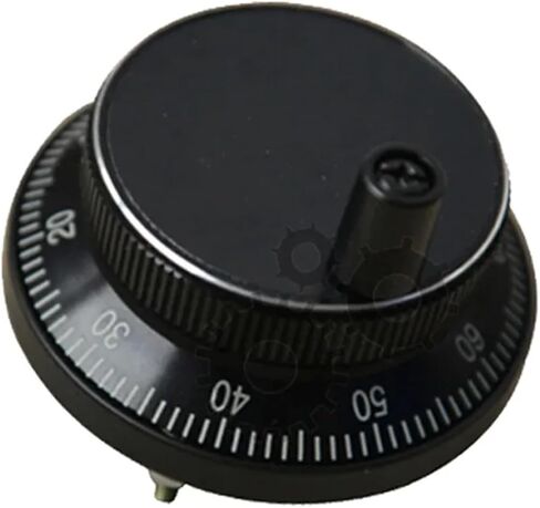 60mm/80mm Electronic Handwheel Hand Pulse Generator(5V 6-pins,60mm,Black) in Saudi Arabia