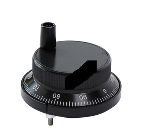Pulser Handwheel 60/80mm 100PPR Manual Pulse Generator Hand Wheel Machine Rotary Electronic 4pins 6pins(5V 6pins 25PPR,Black,60mm) in Kuwait