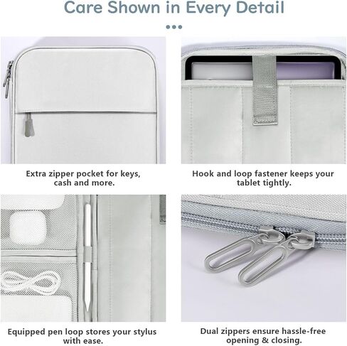 9-11 Inch Tablet Sleeve Padded Carrying Case for iPad 10th Gen 10.9" Air5/4, iPad (A16) 11", i-Pad Air/Pro 11",i-Pad 9/8/7th Gen 10.2",Galaxy Tab A9+ Plus 11",re-Markable 2 10.3",Peacock Blue in Saudi Arabia