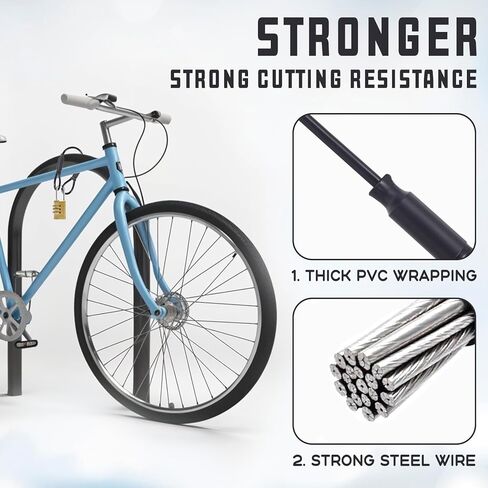 كابل من الفولاذ المقاوم للصدأ 6 عبوات مع حلقات 5.9 بوصة مع حلقات قطرها 3 مم كابلات حبل أمان مضفر من أمت in Kuwait