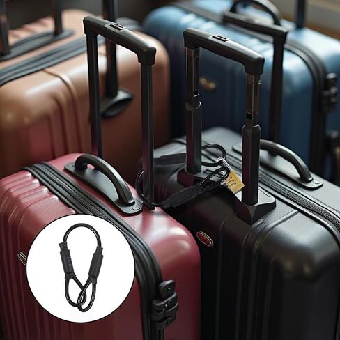 كابل من الفولاذ المقاوم للصدأ 6 عبوات مع حلقات 5.9 بوصة مع حلقات قطرها 3 مم كابلات حبل أمان مضفر من أمت in Kuwait