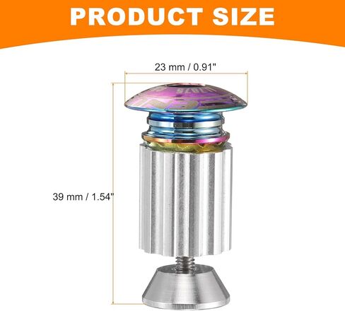Harfington Bike Handlebar End Plugs Aluminium Bar Caps 18-20mm ضبط التوسع مع المسمار لدراجة التروس الثابتة MTB Road BMX ، متعدد الألوان in Saudi Arabia
