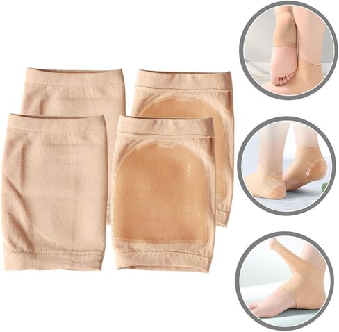 6pairs Heel Protector Socks for Moisturizing and Cushioning of Heel Covers for Ankle Support Washable Open Toe Compression Sleeves and Foot in Saudi Arabia