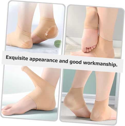6pairs Heel Protector Socks for Moisturizing and Cushioning of Heel Covers for Ankle Support Washable Open Toe Compression Sleeves and Foot in Saudi Arabia