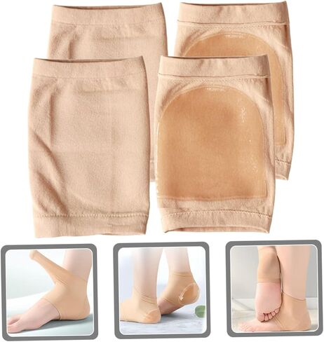 6pairs Heel Protector Socks for Moisturizing and Cushioning of Heel Covers for Ankle Support Washable Open Toe Compression Sleeves and Foot in Saudi Arabia