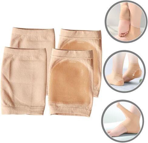 6pairs Heel Protector Socks for Moisturizing and Cushioning of Heel Covers for Ankle Support Washable Open Toe Compression Sleeves and Foot in Saudi Arabia