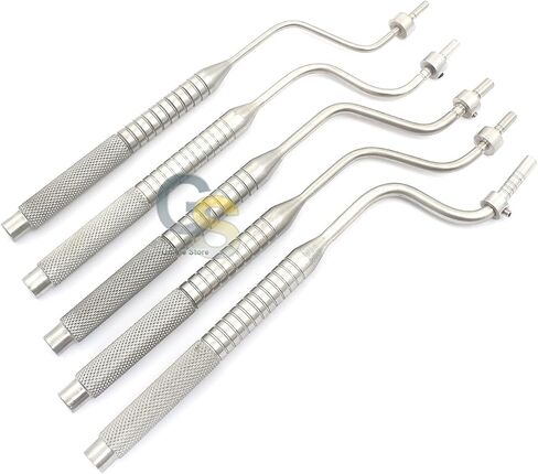 G.S 5 PCS Dental OSTEOTOMES Bone Spreading Adjustable Screw CONCAVE TIP in Saudi Arabia
