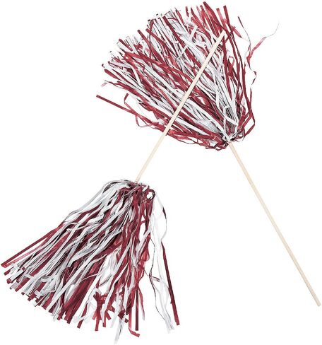 المرح Express Maroon و White اثنين من الروح بوم بومس (24 قطعة) مستلزمات روح المدرسة in Saudi Arabia