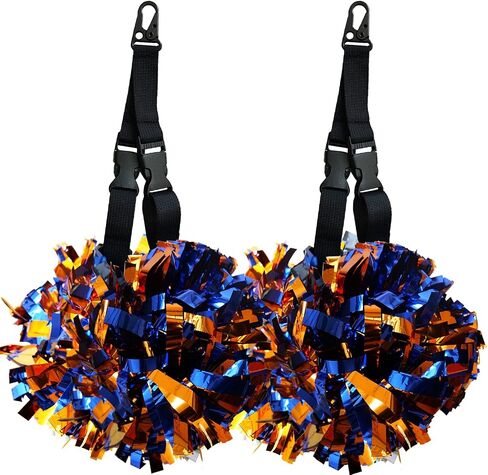 2 Pack Pom Pom Holder for Cheerleaders – Adjustable Backpack Strap Accessory for Cheer Poms - Cheerleading Pom Holder Cheer Gear for Cheer Teams in Saudi Arabia