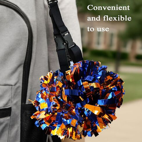 2 Pack Pom Pom Holder for Cheerleaders – Adjustable Backpack Strap Accessory for Cheer Poms - Cheerleading Pom Holder Cheer Gear for Cheer Teams in Saudi Arabia