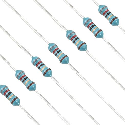 YOKIVE 100pcs 82 Ohm Resistor, 1/4W (0.25W) Metal Film Fixed Resistor, Tolerance +/-1% Resistors, ROHS Certificated in Saudi Arabia